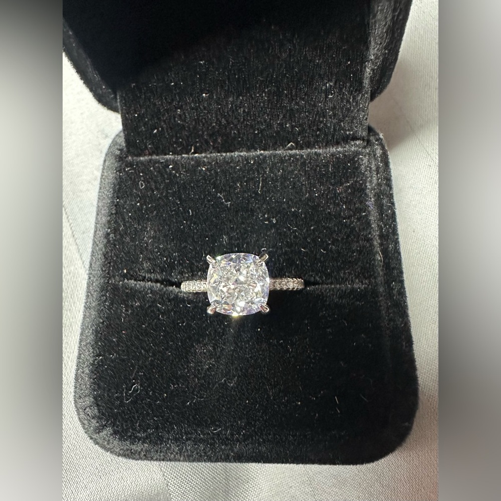 LiliZR sterling silver engagement ring